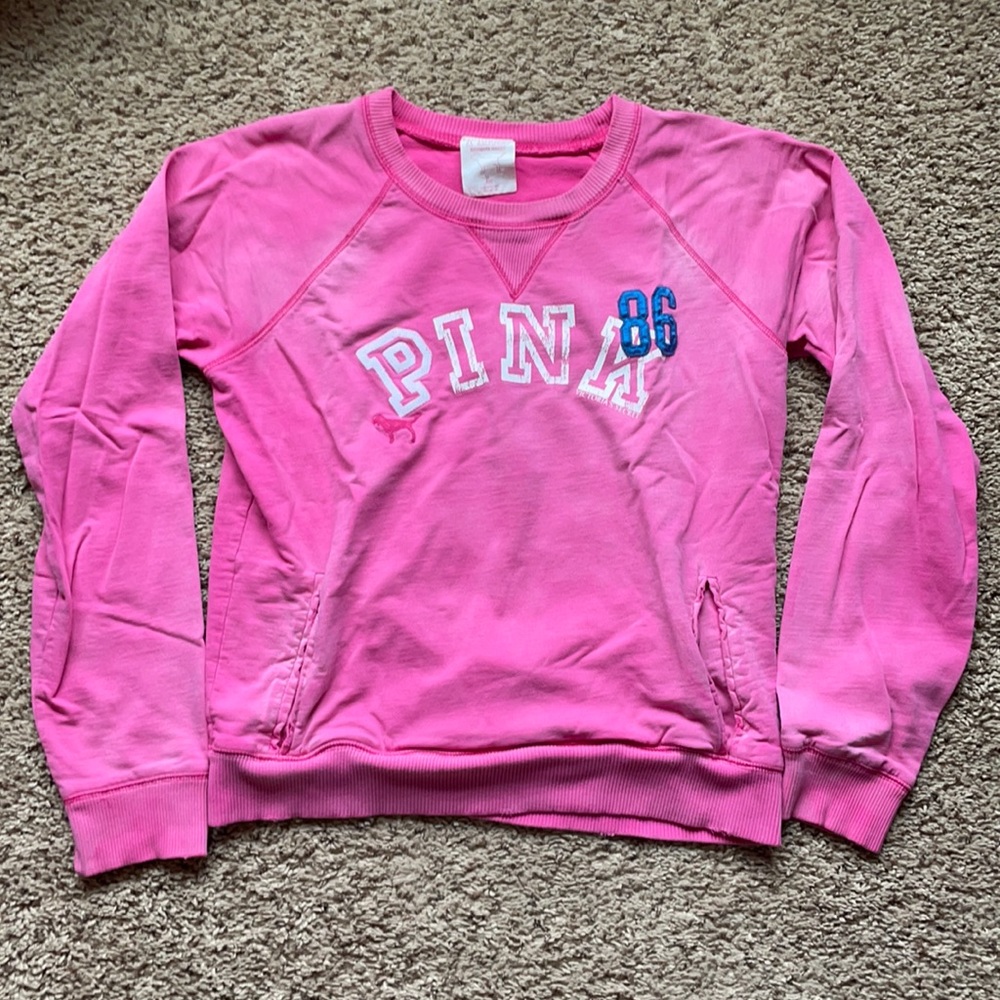 Victoria’s Secret Pink distressed sweatshirt